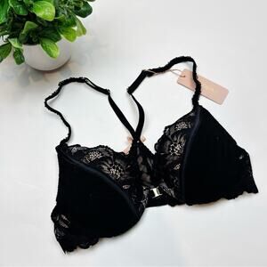 Palindrome Chiara Racerback Push-Up Bra Black Size 34B